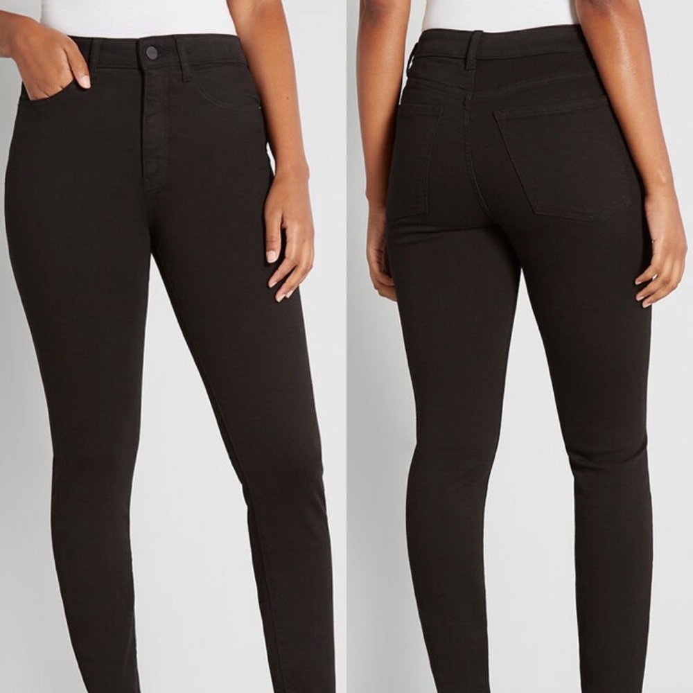 Warp + Weft Milan Black High Rise Jegging Jeans